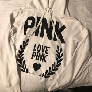 Victoria Secret Pink Cropped Hoodie